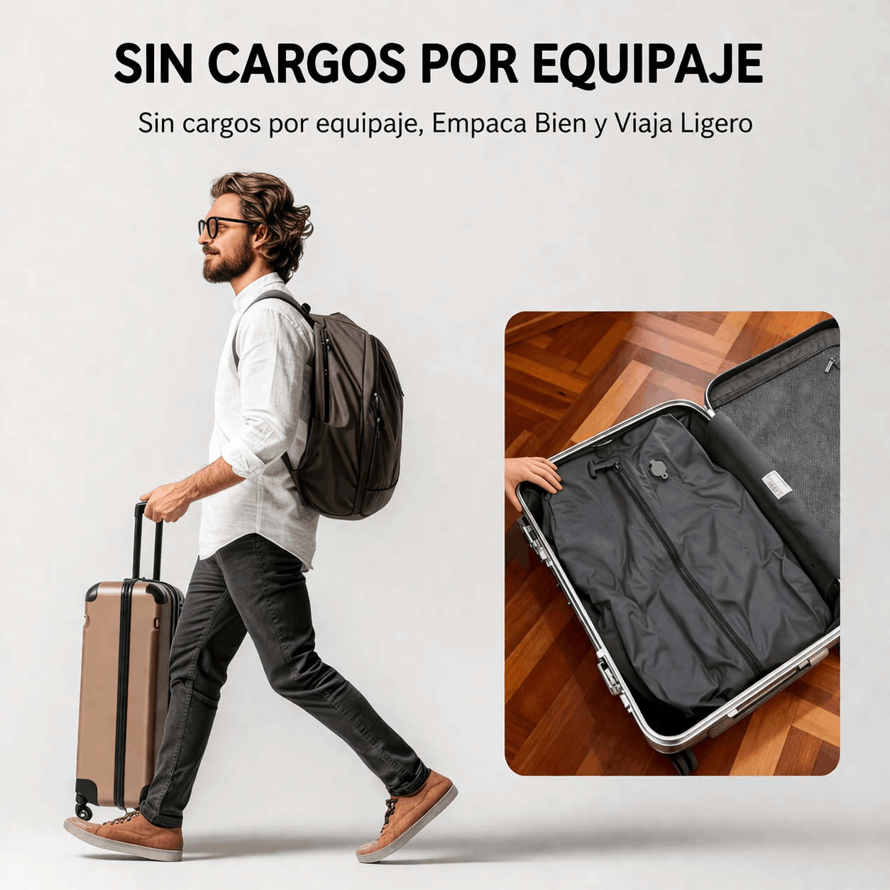 Viaja con el doble sin pagar equipaje extra
