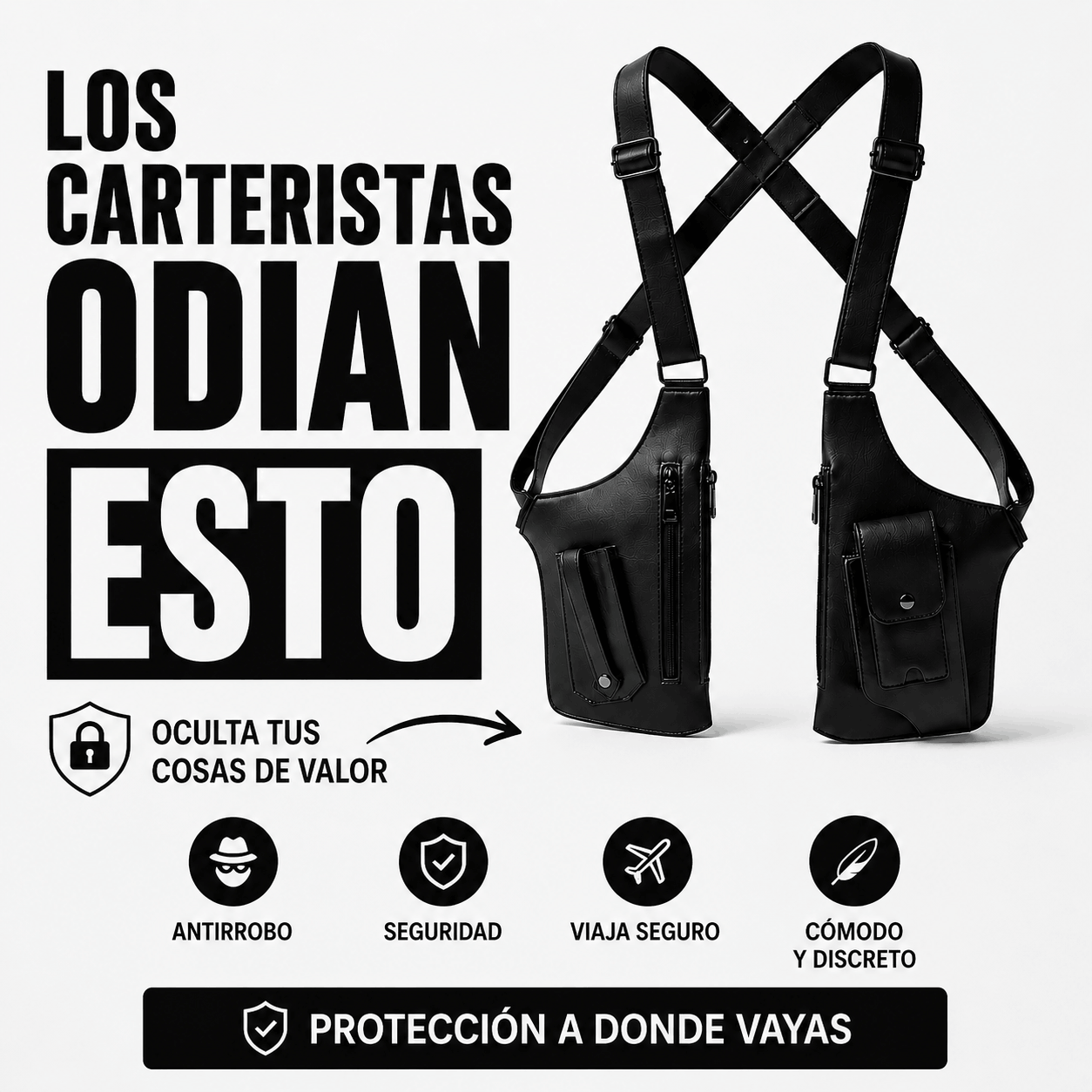 Cartera Tactica Antirrobo