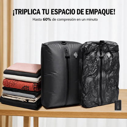 Bolsa de compresión al vacío Valenni en equipaje de mano